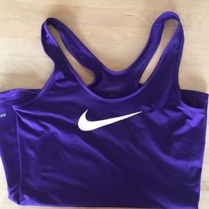 Purple Nike dry fit tank top